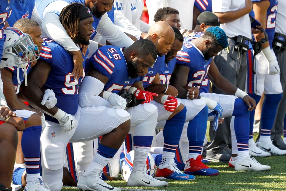 Image result for Trump's Attack Unify NFL On Anthem Protests