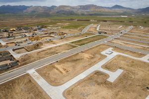 (Trent Nelson | The Salt Lake Tribune) New construction in South Jordan in May. The Jordan Valley Water Conservancy District proposes a property tax increase to upgrade water facilities to keep pace with growth.