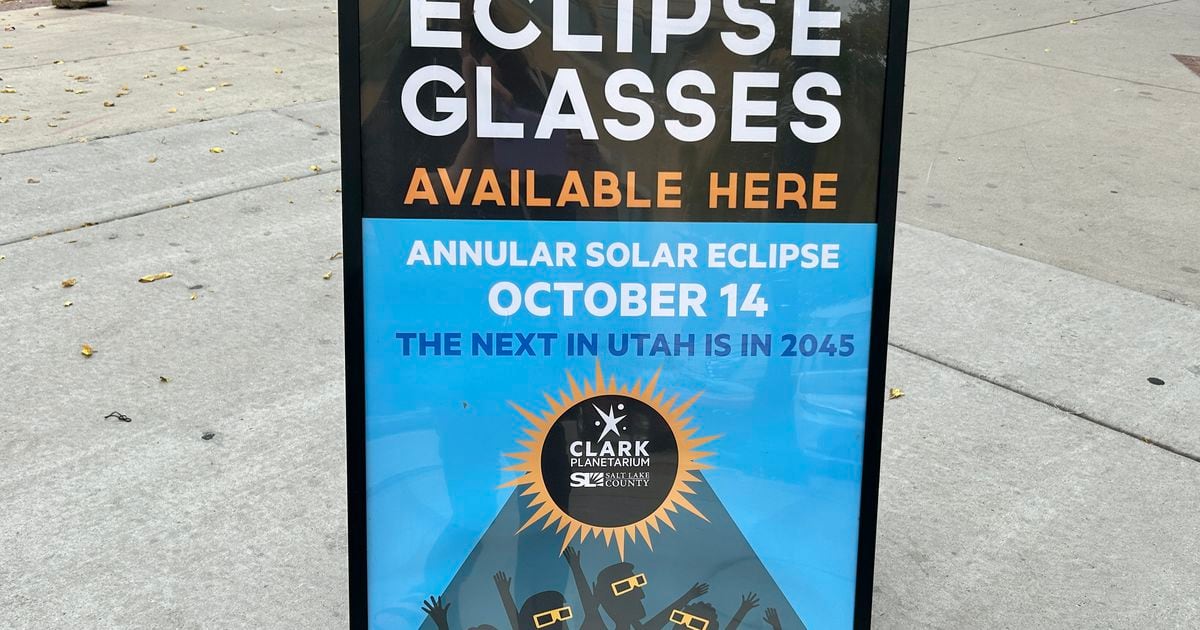 October 2023 annular eclipse: Where and how to see it in Utah