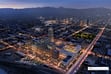 (Salt Lake City Redevelopment Agency) Rendering from a northeasterly view of Salt Lake City's latest vision for its Rio Grande District, when fully built.