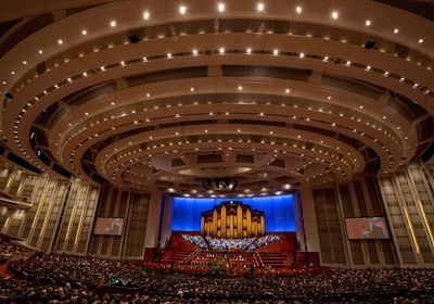 (Rick Egan | The Salt Lake Tribune) Women's session of General Conference in April 2022. The Church of Jesus Christ of Latter-day Saints is growing in the U.S., but that growth has flattened.
