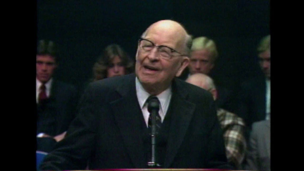 (The Church of Jesus Christ of Latter-day Saints) A screenshot of apostle LeGrand Richards in a 1980 BYU speech.
