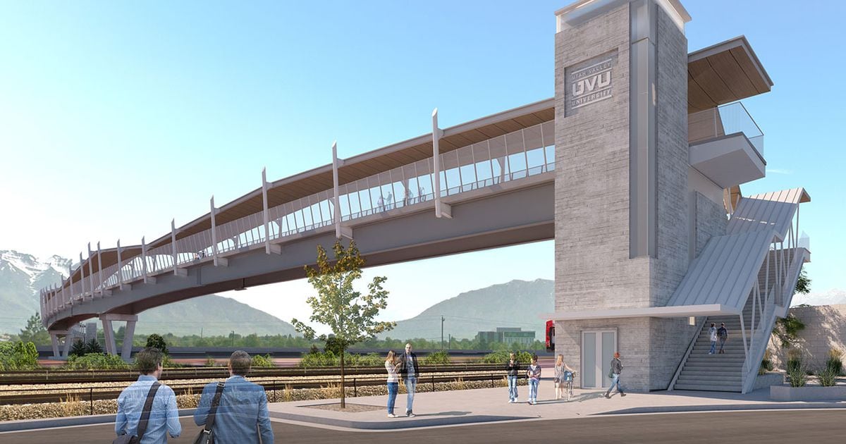 Extralong (and costly) pedestrian bridge will span I15 by Utah Valley