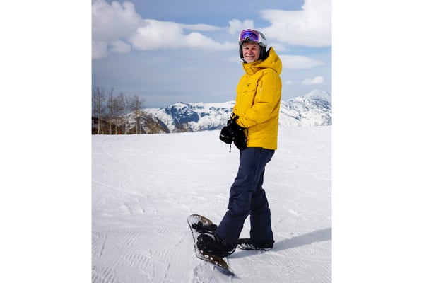(Alex Goodlett | The New York Times) Reed Hastings, the billionaire co-founder and former chief executive of Netflix, at Powder Mountain in Eden, Utah, March 11, 2024. Hastings bought Powder Mountain and is turning half of it into a private club for wealthy homeowners who pay a hefty annual fee.