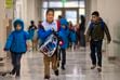 (Rick Egan | The Salt Lake Tribune) Julian Robles, Elijah Garza, and Aaron Lopez Ayala walk down the hallway at Guadalupe School, on Thursday, March 7, 2024. The school serves immigrant families and feels confident in its mission despite Utah's anti-DEI law. “Where our concerns lie are with the futures of the demographics we serve," an administrator said.