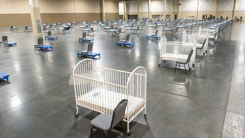 Utah has set up an emergency hospital. This is what it looks like.