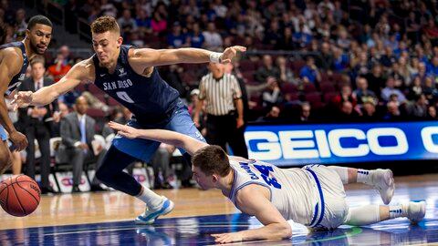 San Diego hands BYU an embarrassing loss in WCC quarterfinal game late Saturday night