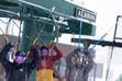 (Francisco Kjolseth | The Salt Lake Tribune) Skiers celebrate snowfall and their last chance to ride the Albion lift at Alta Ski Area on Tuesday, April 12, 2022. Alta reported 9 fresh inches of snow on Jan. 25, 2023, to break its all-time record for the most snow between October and January with 445 inches.