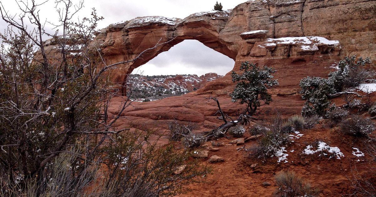 Climb, hide, explore Broken Arch Loop at Arches National Park is a