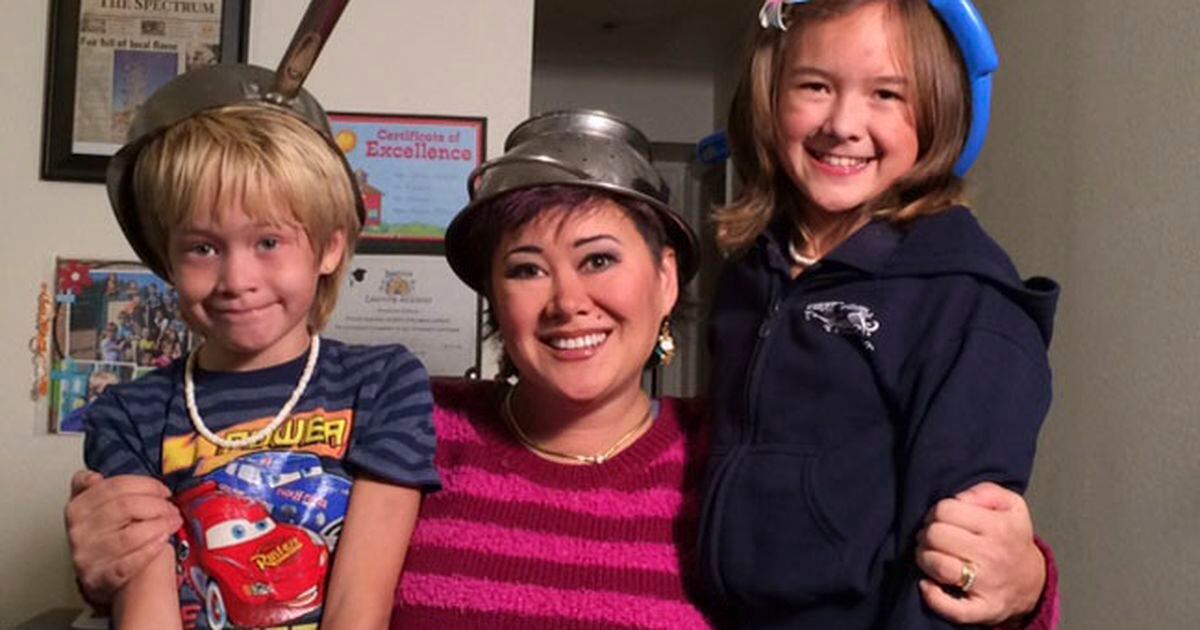 Utah woman wears colander for license photo in honor of Flying