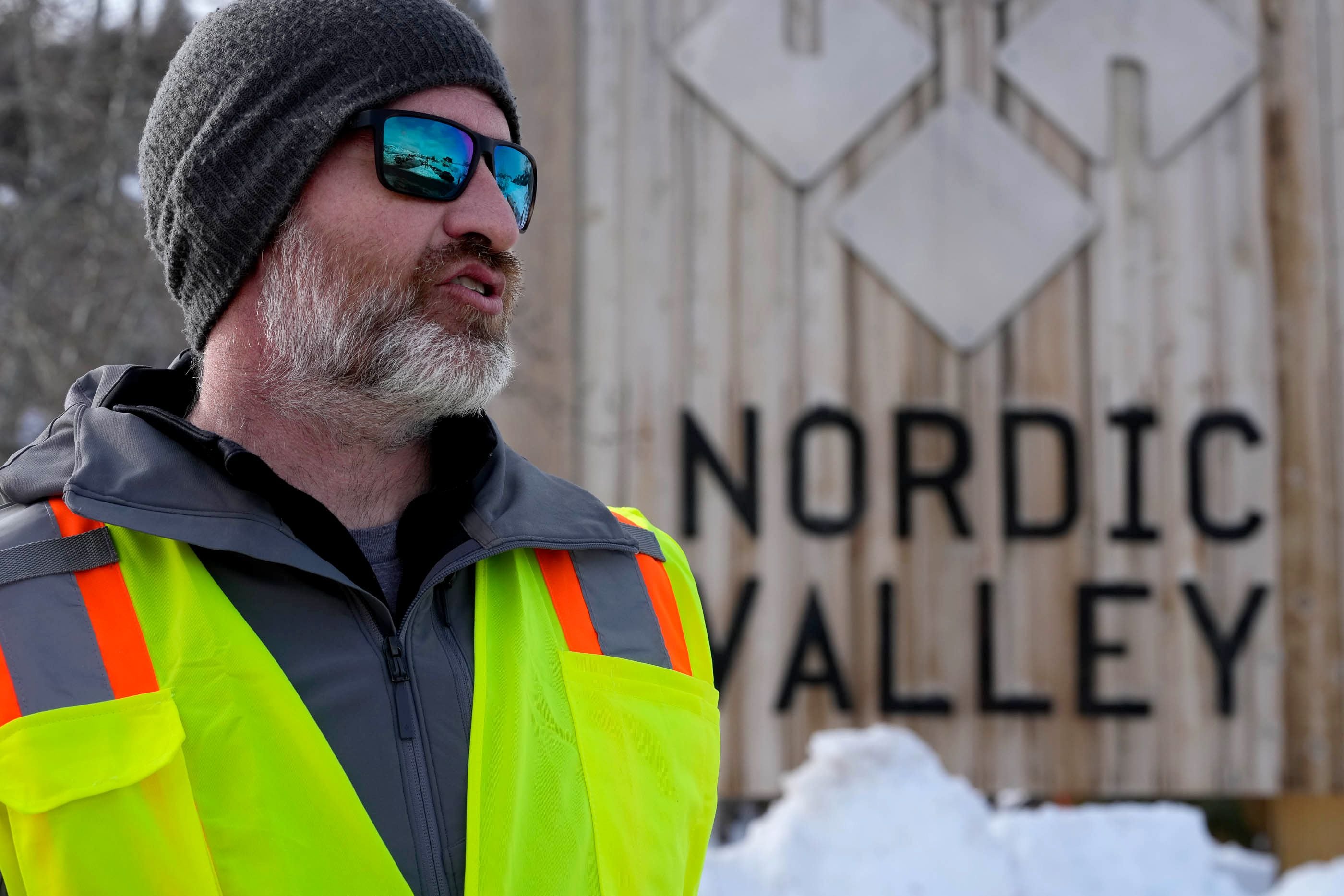 (Francisco Kjolseth | The Salt Lake Tribune) Pascal Begin, general manager at Nordic Valley Ski Resort in Weber County, talks about the many challenges facing one of Utah’s most affordable and quant ski areas on Friday, Jan. 19, 2024.