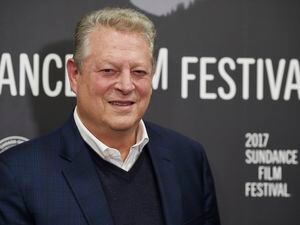 (Photo by Chris Pizzello/Invision/AP)

Former U.S. Vice President Al Gore poses at the premiere of the film "An Inconvenient Sequel: Truth to Power" at the Eccles Theater during the 2017 Sundance Film Festival on Thursday, Jan. 19, 2017, in Park City, Utah.