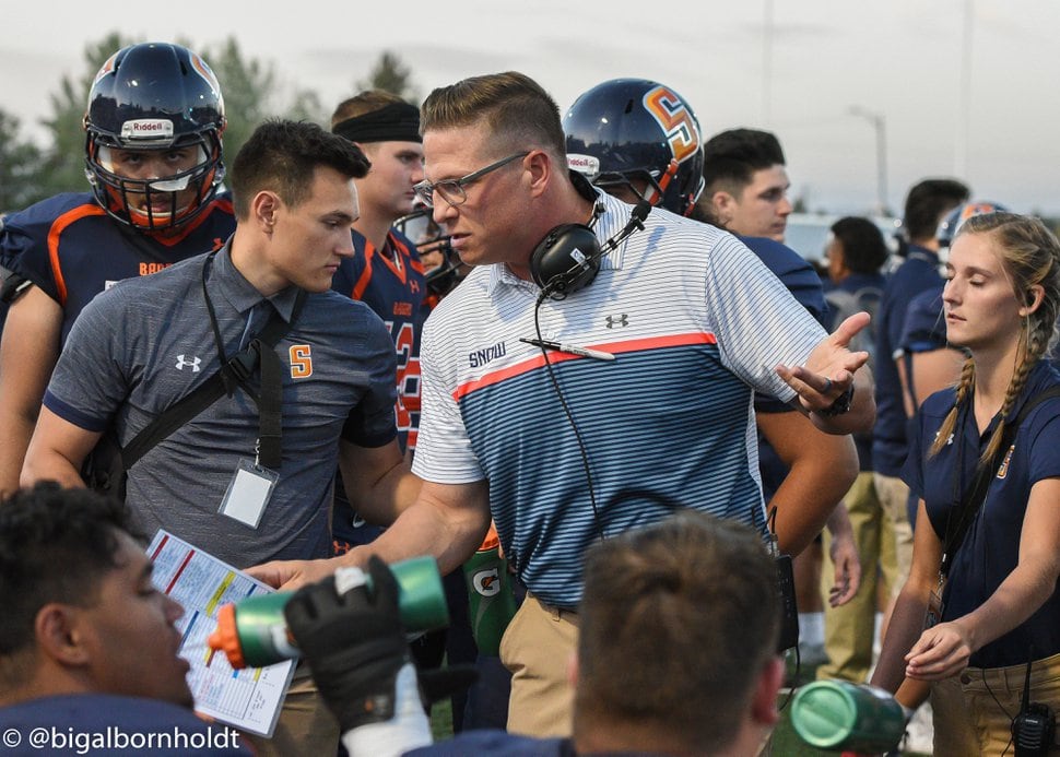 Photo courtesy of Snow College Athletics | After serving as Snow College's offensive coordinator for two years, Andrew Mitchell was promoted to head coach when Paul Peterson left to become head coach at Dixie State College.