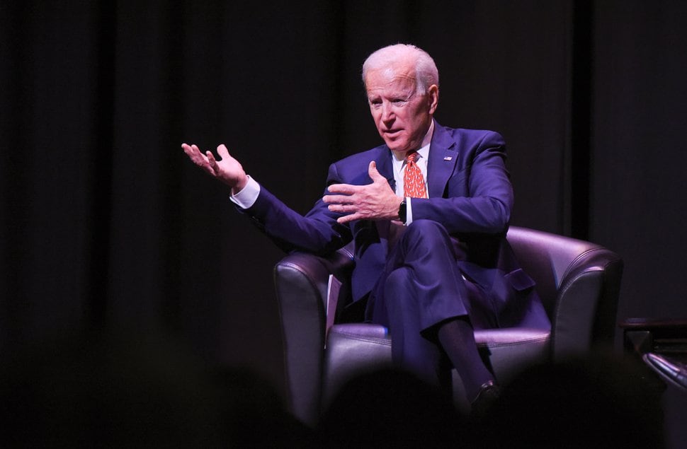 (Francisco Kjolseth | The Salt Lake Tribune) Vice President Joe Biden speaks at Kingsbury Hall on the University of Utah campus on Thursday, Dec. 13, 2018, as part of the MUSE (My U Signature Experience) Project, a university presidential initiative meant to enrich undergraduate education across the U.