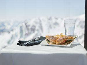 (Courtesy of Snowbird) The sandwiches at Snowbird are "simple but so good," says food and beverage director Frederic Barbier.
