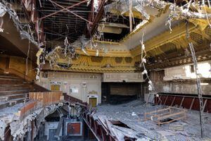(Francisco Kjolseth | The Salt Lake Tribune) The inside of the historic Utah Theater in Salt Lake City begins to be revealed on Saturday, April 30, 2022, following recent demolition work.