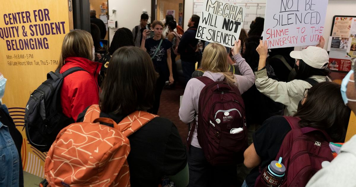 The University of Utah withdrew its sponsorship of a student group. The club took over a school office in protest.