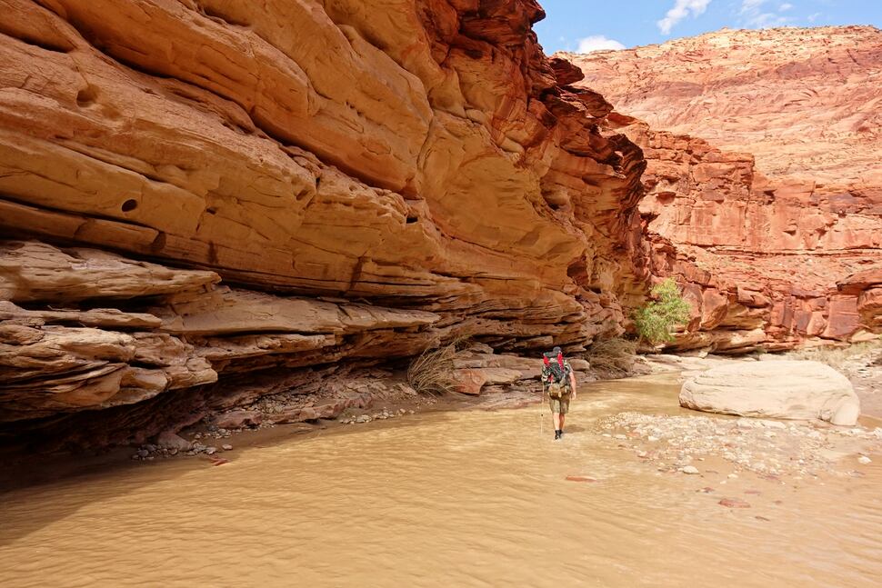 (Tribune File Photo) Peter Wagner navigates the silty Paria River on Tuesday, Sept. 27, 2016.