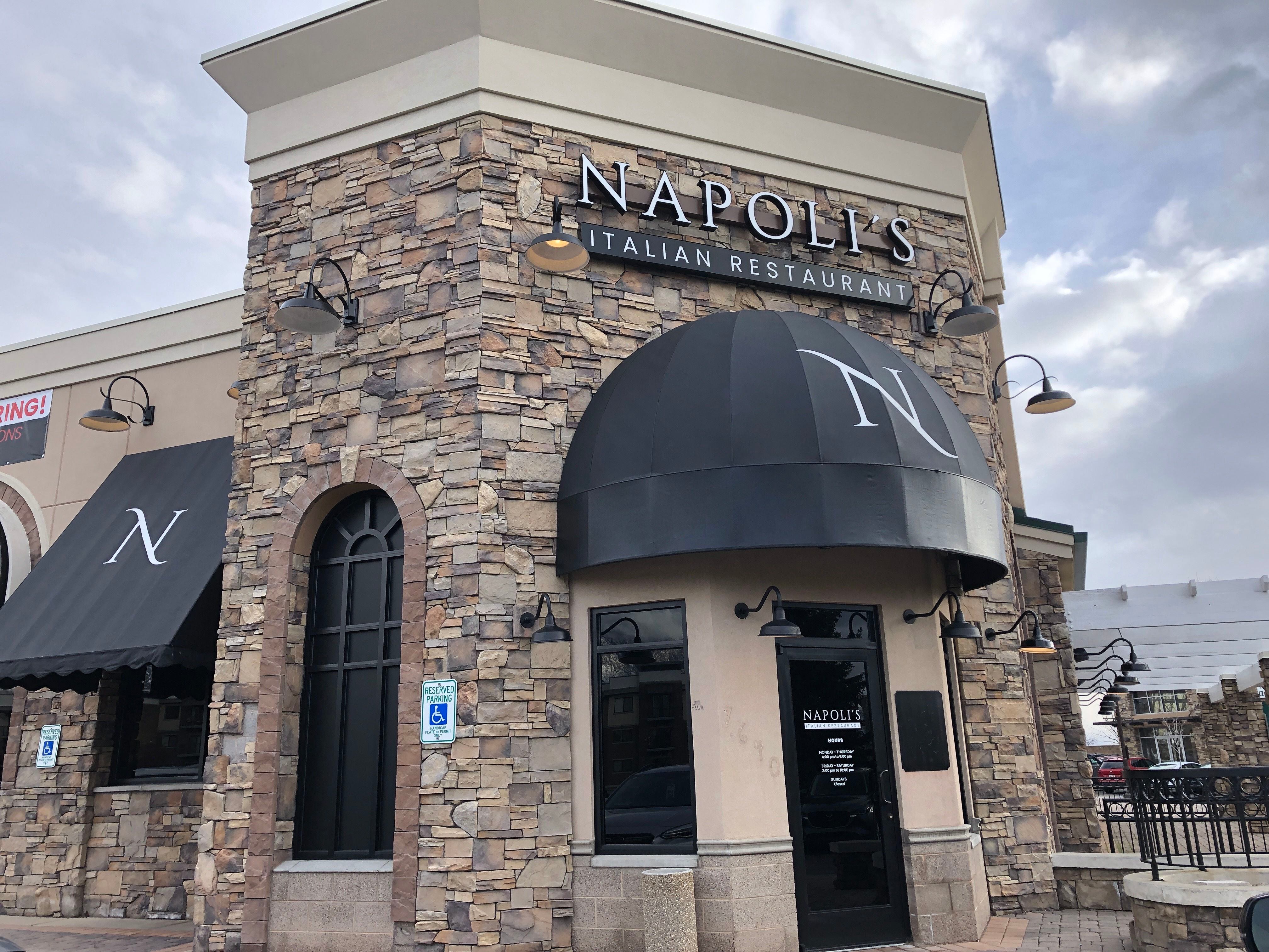 (Kolbie Peterson | The Salt Lake Tribune) The exterior of Napoli's Italian Restaurant, photographed on Saturday, April 6, 2024.