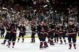 (Ross D. Franklin | AP) Arizona Coyotes players acknowledge the fans after an NHL hockey game against the Edmonton Oilers on Wednesday, April 17, 2024, in Tempe, Ariz. The Coyotes won 5-2. The NHL on Thursday announced the team will move to Salt Lake City next season.