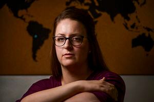 (Leah Hogsten  |  The Salt Lake Tribune) "I've got to get out, I've got to get help," thought Maddy Cicotte as she ran naked into the streets of Cochabamba, Bolivia, to escape a sexual assault in June 2016 while serving a mission for The Church of Jesus Christ of Latter-day Saints. Cicotte, pictured April 25, 2018 in Provo, still tries to find her own way of dealing with her depression and anger stemming from that day. To cope, Cicotte says she goes on a cleaning spree, or holes up in the bedroom she shares with her husband.