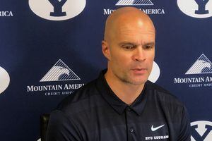 (BYU Athletics) Justin Anderson, who played for the Cougars from 2000-02, has returned to Provo to help lead BYU into the Big 12 as the football program's player personnel director.