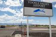 (Chris Samuels | The Salt Lake Tribune) A large flagpole stands adjacent to the Tooele Valley Airport in Erda, Thursday, July 27, 2023. The flagpole was taken down after a judge ordered its temporary removal last month.