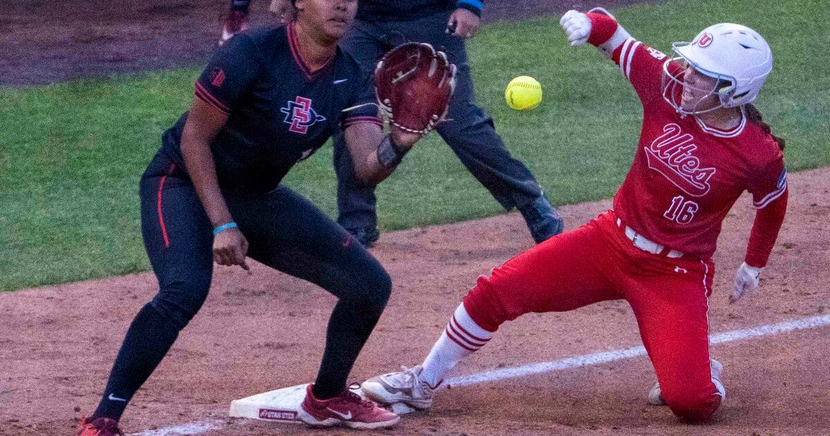 Utah Utes softball behind in Super Regions after loss to San Diego State