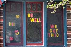 (Rick Egan  |  The Salt Lake Tribune)   A hopeful sign in the window of a house in Salt Lake City, Wednesday April 1, 2020.