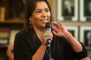 (Rick Egan | The Salt Lake Tribune) Davina Smith is running as a Democrat in Utah House District 69, which is currently represented by Rep. Phil Lyman (R-Blanding). She is the first Diné (Navajo) woman to run for state office in Utah history.