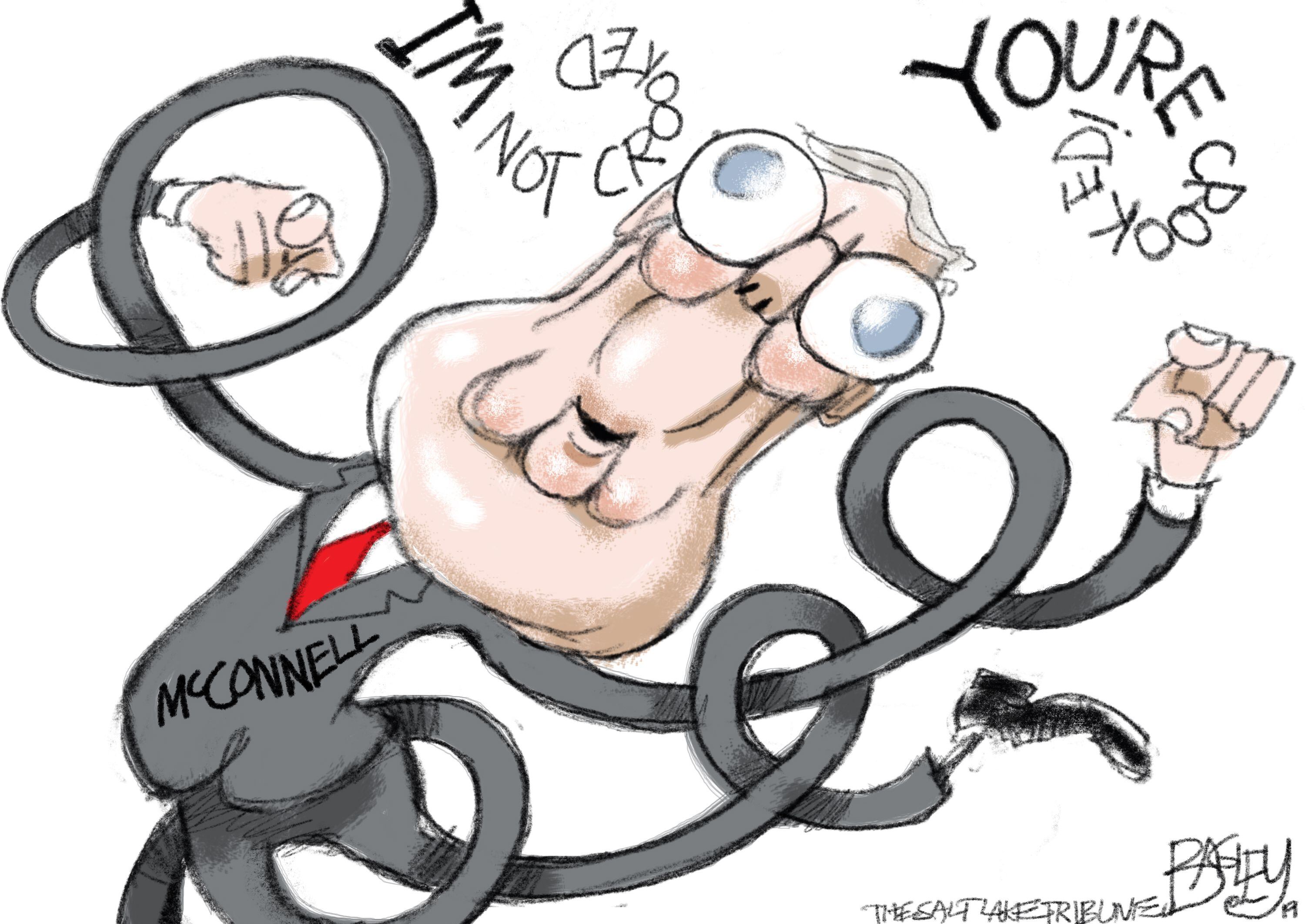 (Pat Bagley | The Salt Lake Tribune) This cartoon, titled “Sick and Twisted,” appears in the Salt Lake Tribune on Thursday, May 30, 2019.