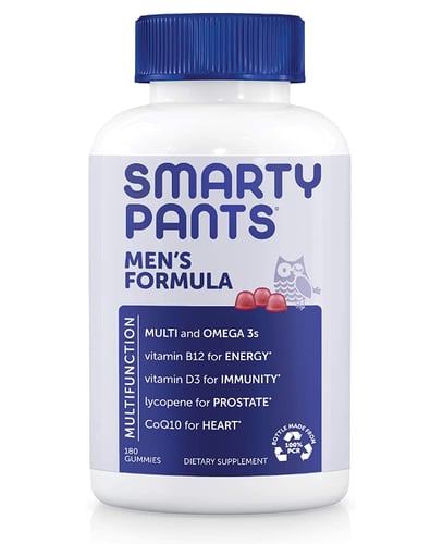 (Smarty Pants | Grooming Playbook, sponsored) The tasty and chewable multivitamin gummies are packed with over fifteen premium ingredients, including omega-3 and DHA fatty acids, as well as CoQ10.