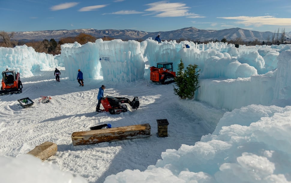 Ice Castles, Utah’s frozen walkthrough art installation, returns for a