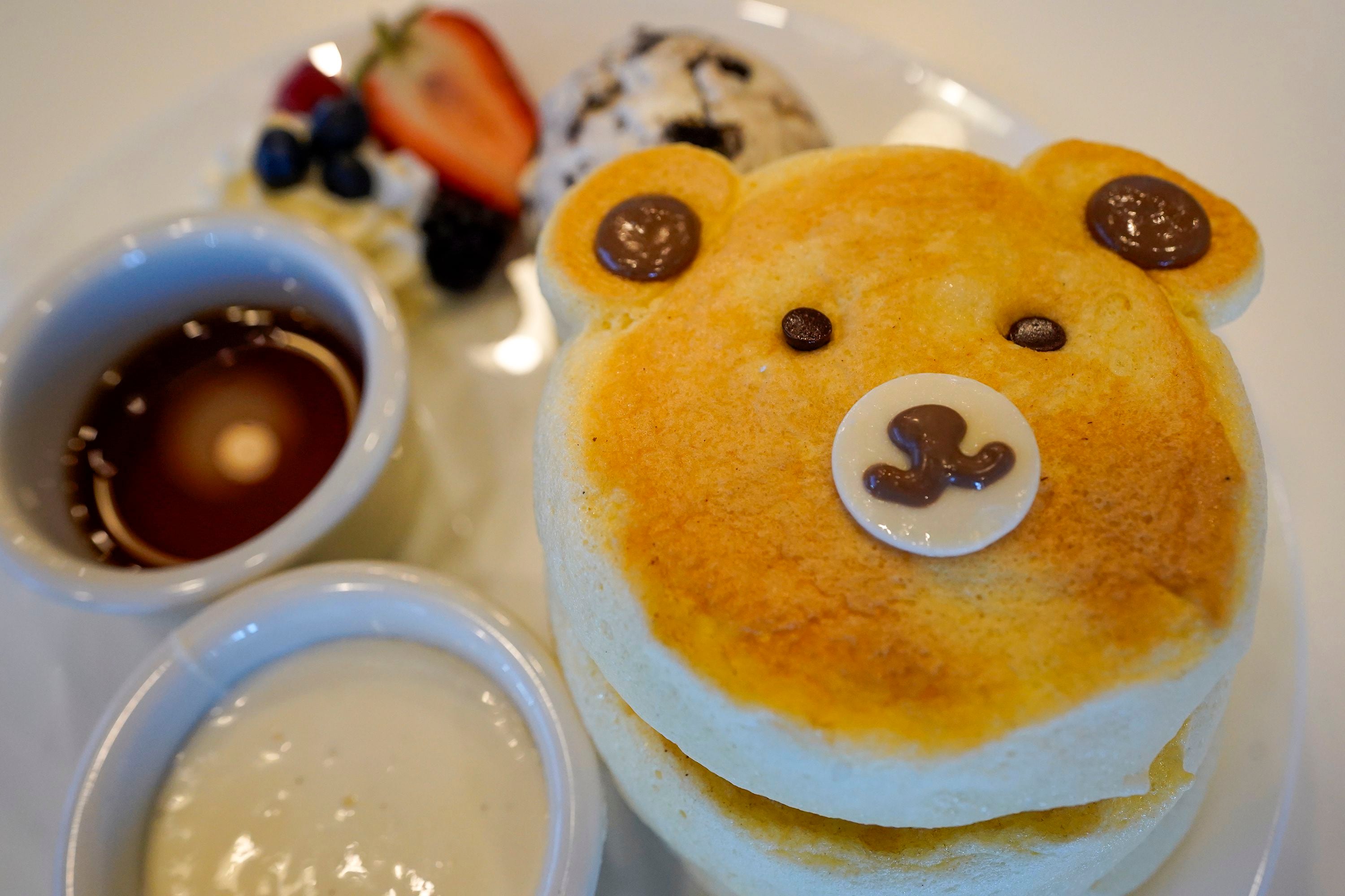 (Chris Samuels | The Salt Lake Tribune) Japanese fluffy pancakes at Kumo Cafe in South Salt Lake, Wednesday, April 10, 2024.