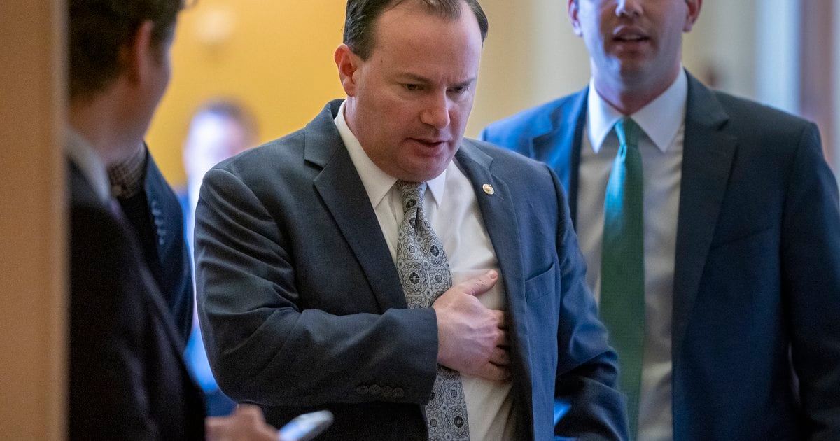 Utah Sen. Mike Lee hails 'good fight' by Congressman who single-handedly blocked $19B in ...