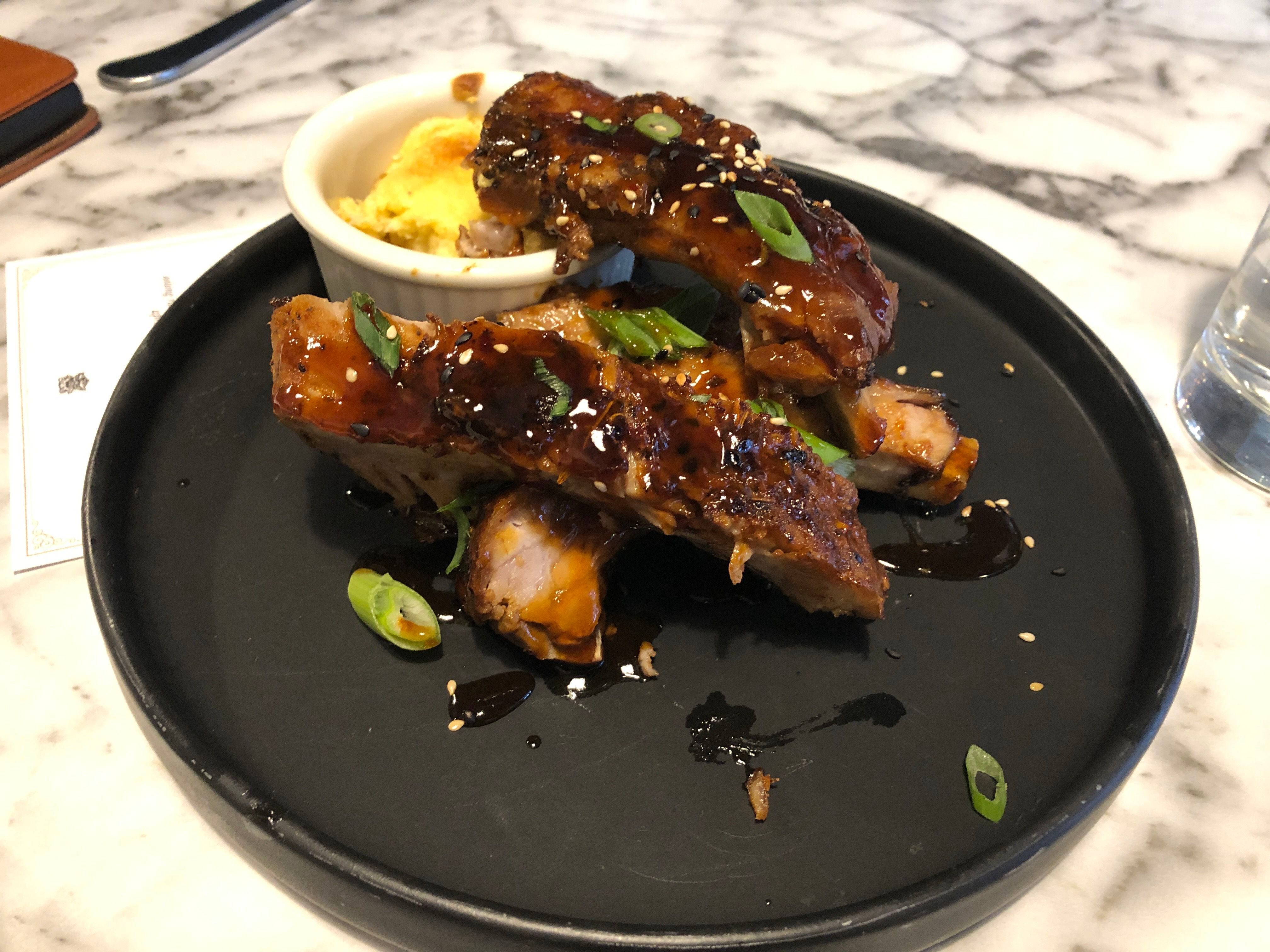 (Kolbie Peterson | The Salt Lake Tribune) The Korean barbecue baby back ribs from Felt Bar & Eatery, shown on Friday, March 22, 2024.
