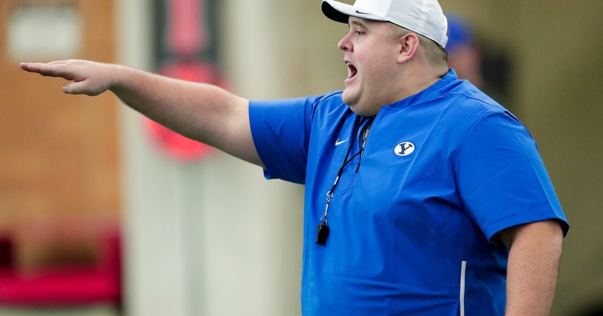 New BYU offensive line coach Eric Mateos brings a big personality to Provo