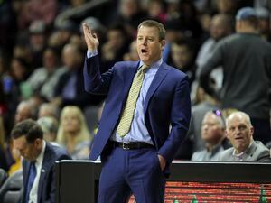 (Stew Milne  |  AP file photo) Former Marquette coach Steve Wojciechowski was announced on June 2, 2023 as the new head coach of the Salt Lake City Stars, the G League affiliate of the Utah Jazz.