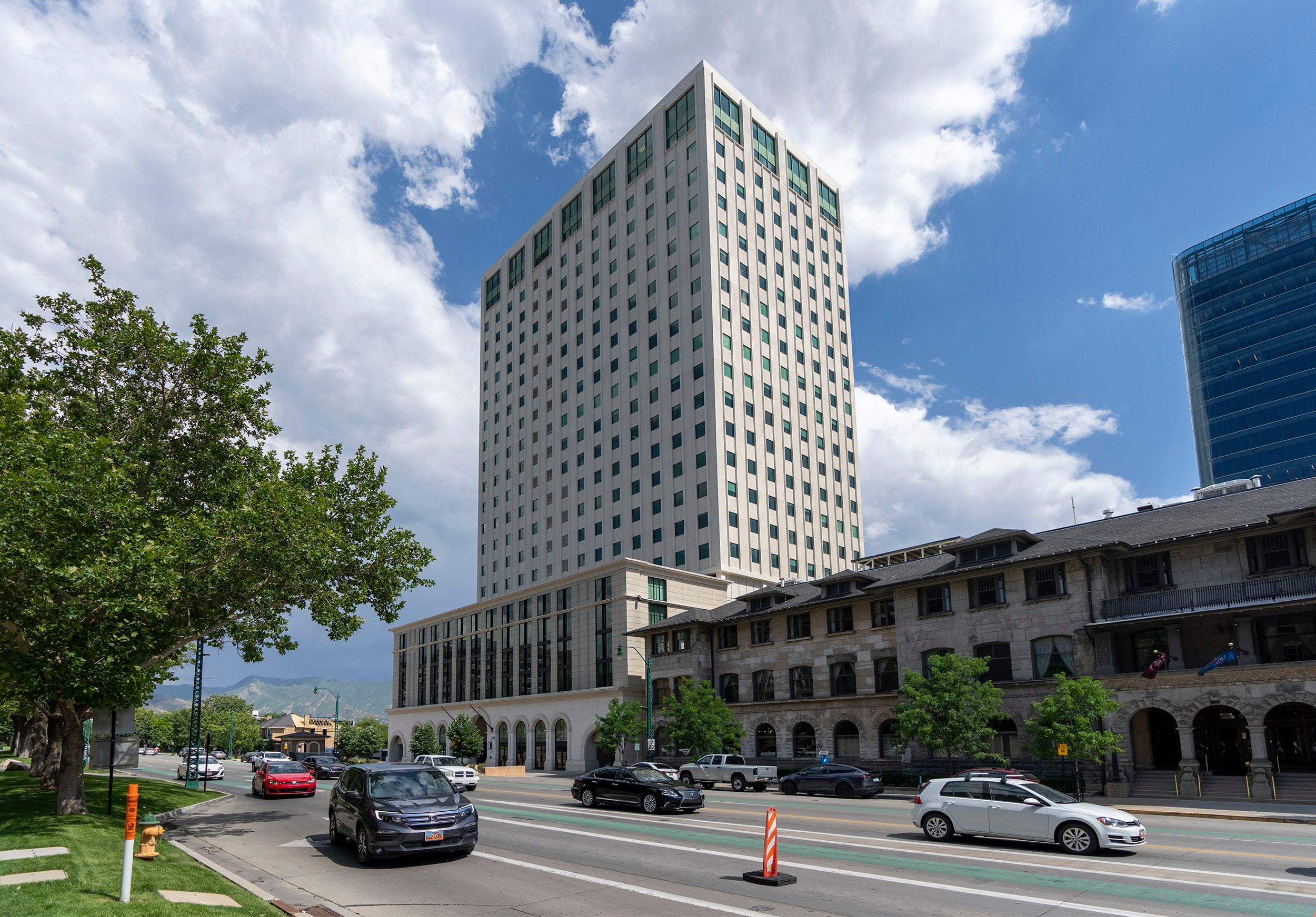 (Rick Egan | The Salt Lake Tribune) The former University Club Tower on South Temple in Salt Lake City is shown in June 2022.