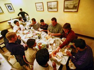 (Danny La | Tribune file photo) Diners enjoy Mediterranean food at Mazza in Salt Lake City.