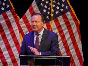 (Trent Nelson  |  The Salt Lake Tribune) Sen. Mike Lee committed to a Utah Debate Commission-sponsored event against Evan McMullin after the independent candidate suggested Lee might skip out on a pre-election matchup.