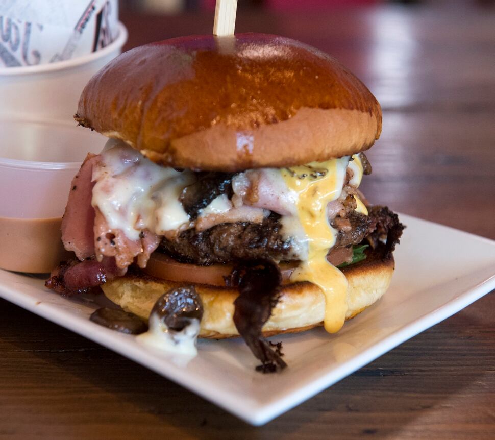 Find sinfully good burgers at Fat Jack’s Emporium, including the Mormon topped with funeral