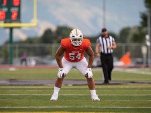 (Courtesy Birdgang Photos) Timpview senior outside linebacker Siale Esera has not ruled out staying in state to play college football.