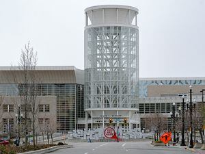 (Francisco Kjolseth  |  The Salt Lake Tribune) The Salt Palace Convention Center in downtown Salt Lake City will house a pop-up liquor store, Feb. 16-18, during the NBA All-Star Game weekend. The Department of Alcoholic Beverage Services' commission approved the pop-up at its monthly meeting on Thursday, Jan. 26, 2023.