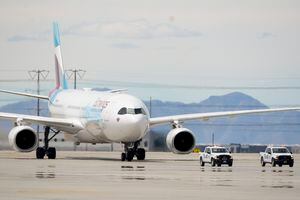 (Chris Samuels | The Salt Lake Tribune) Heat refracts off the tarmac at Salt Lake International Airport in May. The airport has recorded 22 days with triple-digit temperatures in 2022, a new record.