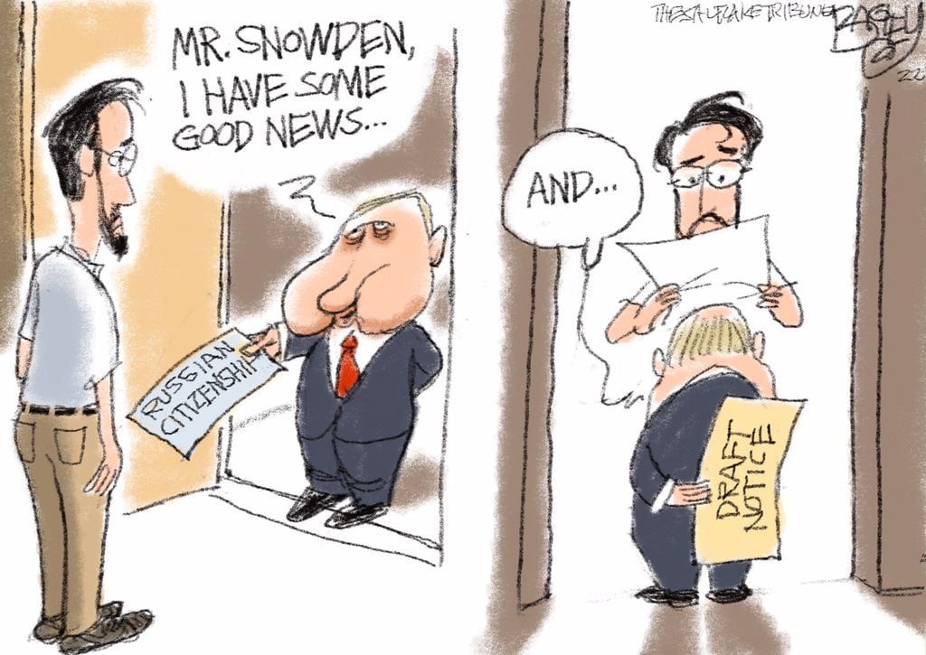 Bagley Cartoon: Good News, Bad News - The Salt Lake Tribune