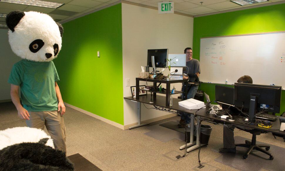 CEO dresses as a panda? Yes, this Utah software company is a rare breed