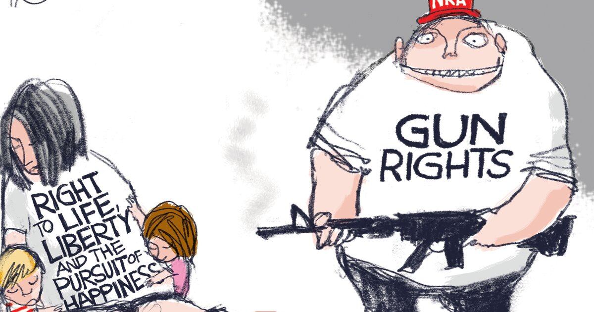 Bagley Cartoon Guns Have More Rights Than People The Salt Lake Tribune