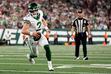 (Adam Hunger | AP) New York Jets quarterback Zach Wilson (2) runs for a two-point conversion against the Kansas City Chiefs during the third quarter of an NFL football game, Sunday, Oct. 1, 2023, in East Rutherford, N.J.