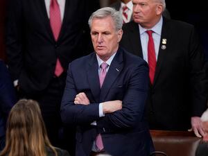 (Alex Brandon | AP) Rep. Kevin McCarthy, R-Calif., is shown at the U.S. Capitol in Washington, Friday, Jan. 6, 2023.